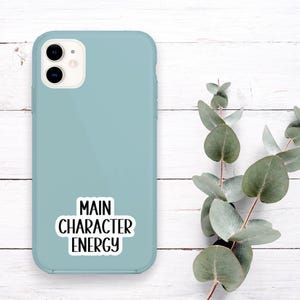 Main Character Energy Sticker, Waterproof Vinyl Stickers, Laptop Water Bottle Stickers, Book Club Gift, Book Lover, Bookish Stickers - WS29 image 3