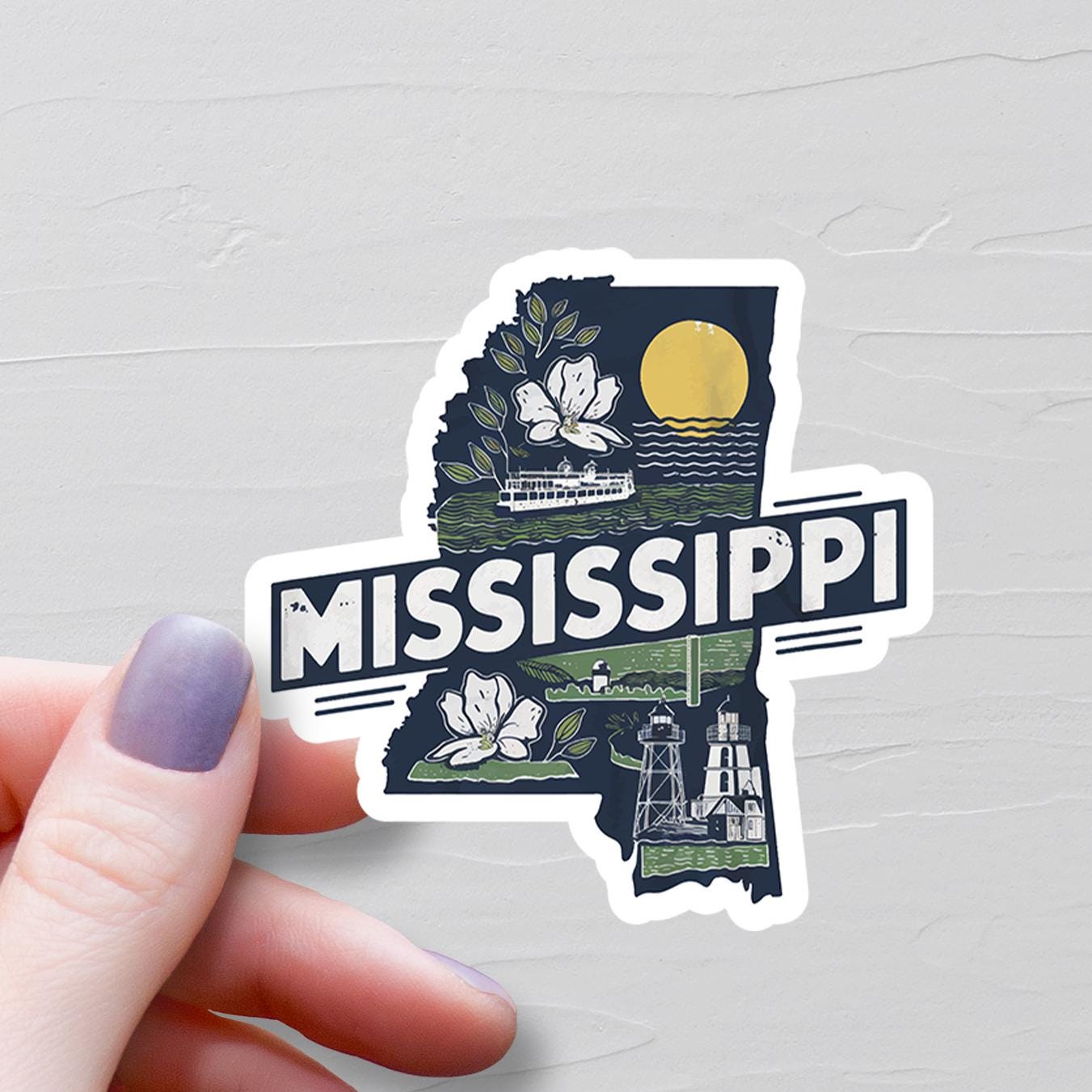 Mississippi State University (MSU) Vinyl Decal Sticker - Officially Licensed 25" College Logo