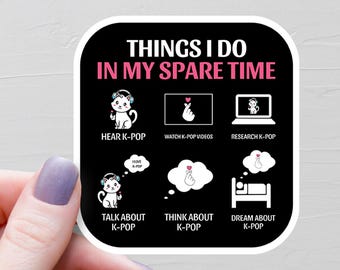 KPop Sticker, Vinyl Stickers, Laptop Water Bottle Stickers, KPop Merch, KPop Accessories, KPop Gift, KPop Fan Gift, K-Pop Stan Gift - S203