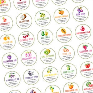 Custom Canning Labels, Homemade Jam Labels, Homestead Gifts, Mason Jar Labels, Preserve Canning Stickers, Canning Jar Labels, Kitchen Labels