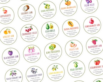 Custom Canning Labels, Homemade Jam Labels, Homestead Gifts, Mason Jar Labels, Preserve Canning Stickers, Canning Jar Labels, Kitchen Labels