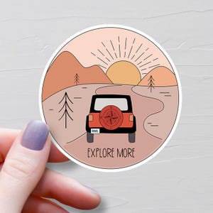 Stickers Explore, Stickers vinyles, Stickers aventure, Stickers bouteilles d'eau, Sticker pour ordinateur portable, Sticker motivant, Stickers extérieur - S367
