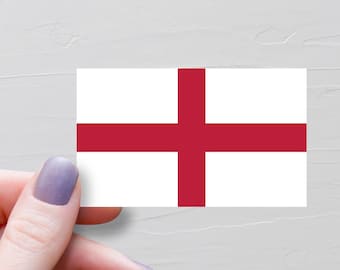 England Flag Sticker, Vinyl Travel Stickers, British Gifts, World Flags, Souvenir Water Bottle Sticker, Laptop Decals, Luggage Sticker - F82