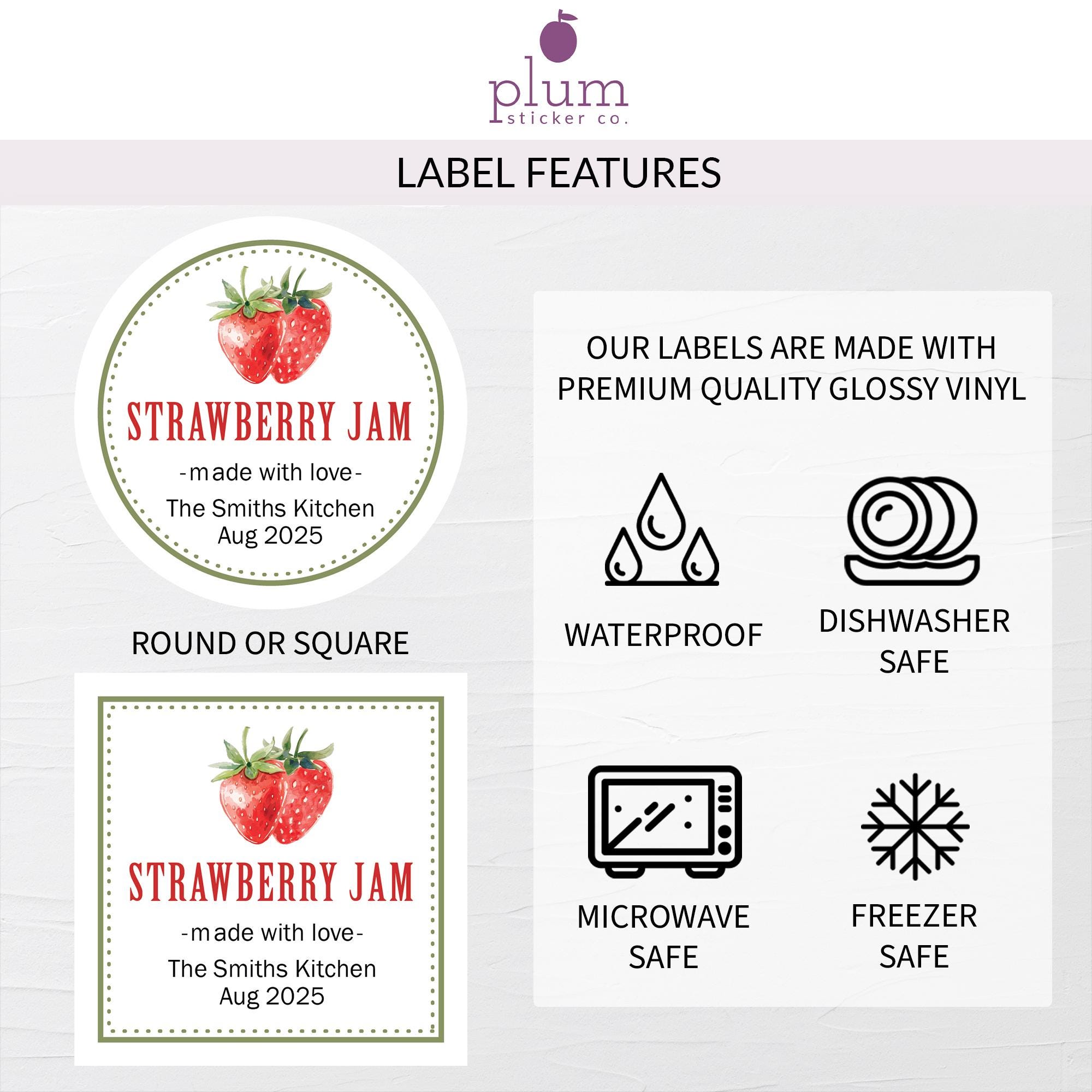 Custom Canning Labels, Homemade Jam Labels, Homestead Gifts, Mason Jar ...