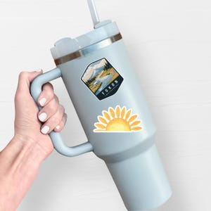 Yukon Sticker, Vinyl Travel Stickers, Whitehorse Sticker, Canadian Province Territories, Water Bottle Stickers, Canada Souvenir Gifts - S679 image 2