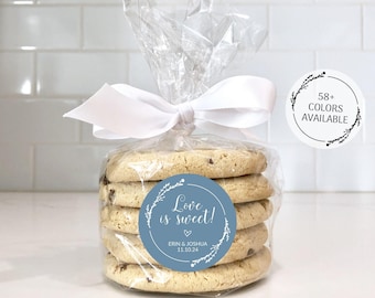 Love Is Sweet Labels, Thank You Stickers Wedding, Vinyl Stickers Wedding, Wedding Favor Bag Stickers, Wedding Favor Stickers