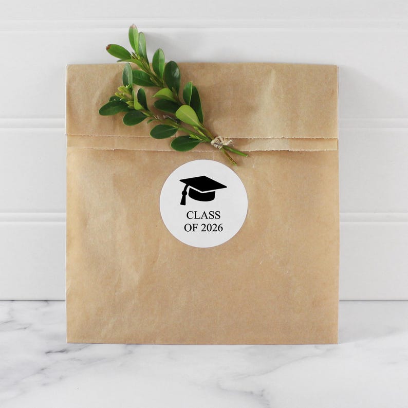 Graduation Envelope Seals, Round Graduation Stickers, Graduation Party ...