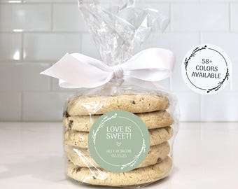 Love Is Sweet Labels, Thank You Stickers Wedding, Vinyl Stickers Wedding, Wedding Favor Bag Stickers, Wedding Favor Stickers
