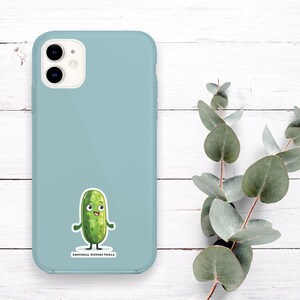 Emotional Support Pickle Sticker, Pickle Lover Gift, Pickle Stickers, Pickle Gifts, Vinyl Water Bottle Stickers, Laptop Stickers - S246 image 4