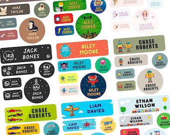 Custom Name Stickers Dishwasher Safe, Waterproof Daycare Labels, Custom Name Labels Vinyl, Personalized School Labels, Kids Camp Labels