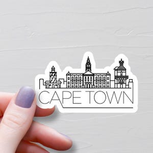 Cape Town Sticker, Vinyl Stickers, South African Travel Stickers, South Africa Sticker, Suitcase Stickers, Water Bottle Sticker - S905