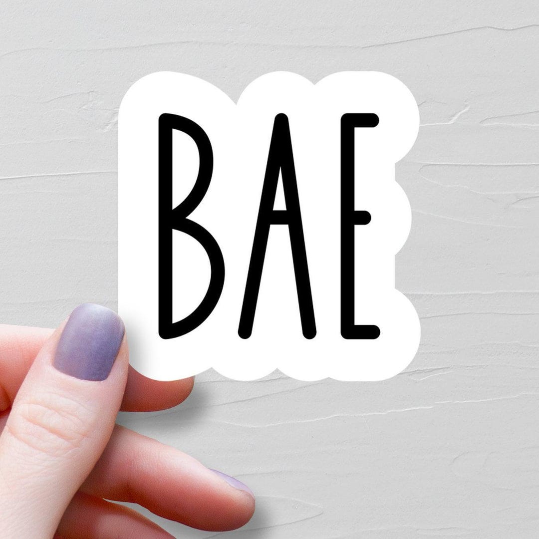 Bae Sticker, Vinyl Stickers, Gen Z Stickers, Teen Slang Stickers, Tween ...