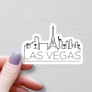 Sticker Las Vegas, Stickers voyage en vinyle, Stickers Las Vegas Nevada, Sticker bouteille d'eau, Sticker pour ordinateur portable, Stickers bagages, S954