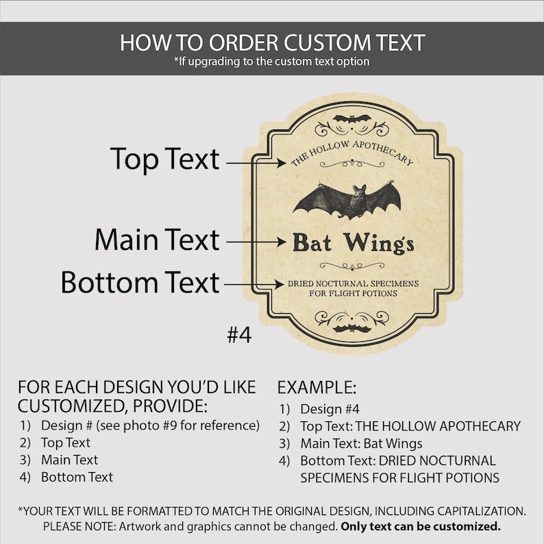 Light and dark background Halloween potion labels