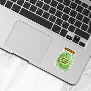 Just A Girl Who Loves Pickles Sticker, Pickle Lover Gift, Pickle Stickers, Pickle Gifts, Vinyl Water Bottle Stickers, Laptop Stickers - S245 image 3