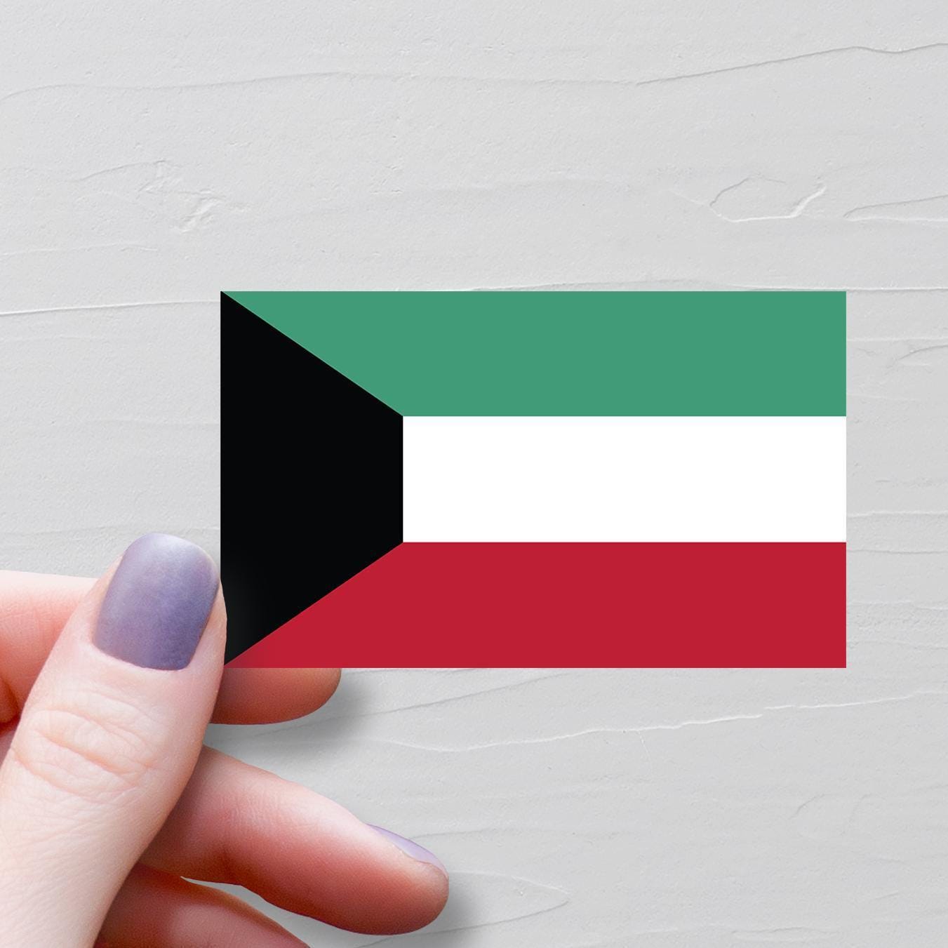 Kuwait Emblem Sticker Decal – Kuwait Flag Vinyl – KW KWT Graphic – WarlordOne C2699