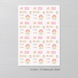 Durable name tags for daycare lunchboxes and water bottles