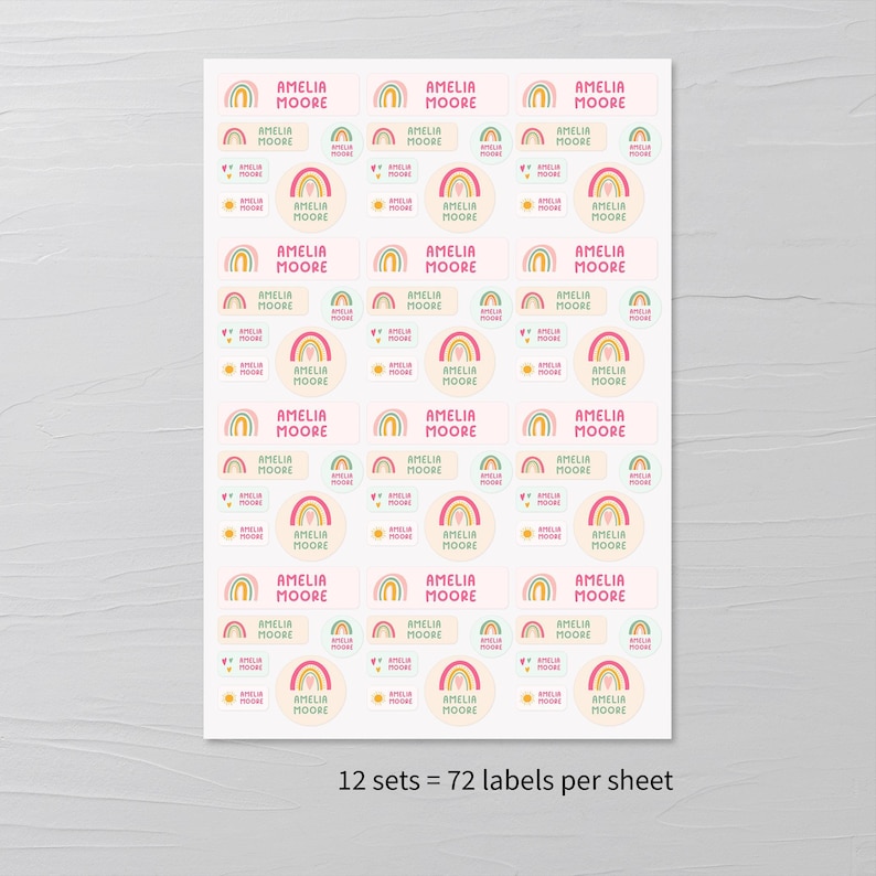 Durable name tags for daycare lunchboxes and water bottles