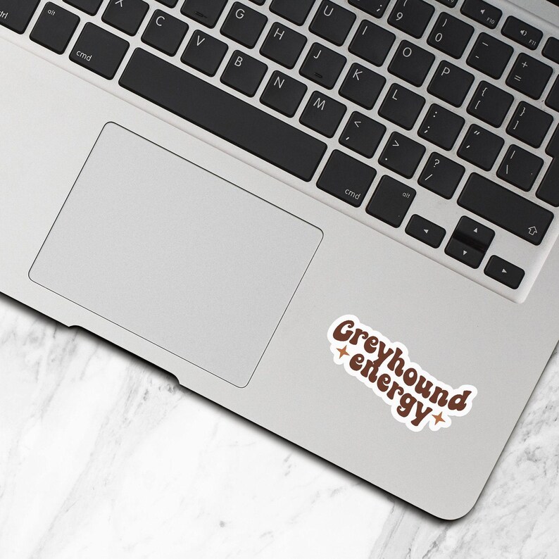 Greyhound Energy Sticker, Vinyl Stickers, Greyhound Stickers, Greyhound Gifts, Greyhound Lover Gifts, Laptop Water Bottle Stickers - S267 image 3
