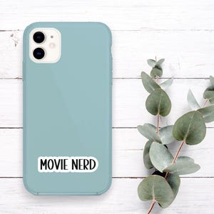 Movie Nerd Sticker, Vinyl Stickers, Movie Lover Gifts, Laptop Water Bottle Stickers, Film Critic Gifts, Film Student Gift - WS177 image 4