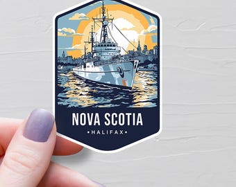 Nova Scotia Sticker, Vinyl Travel Stickers, Province Of Nova Scotia Halifax Sticker, Canada Tourism, Water Bottle Stickers, Souvenir - S673