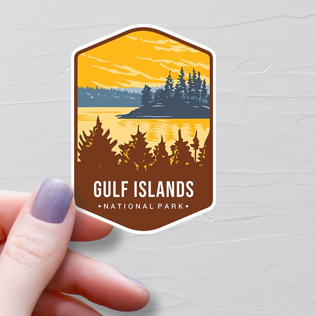 Gulf Islands National Park Sticker, Vinyl Travel Stickers, British ...