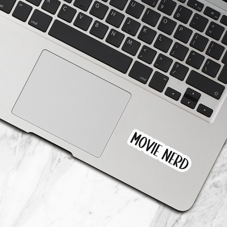 Movie Nerd Sticker, Vinyl Stickers, Movie Lover Gifts, Laptop Water Bottle Stickers, Film Critic Gifts, Film Student Gift - WS177 image 3