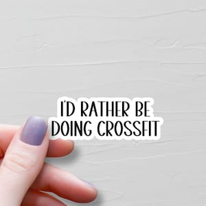 CrossFit Aufkleber, Vinyl Aufkleber, Wasserflasche Aufkleber, Laptop Aufkleber, Frauen Crossfit Geschenk, Cross Fit Aufkleber - WS79