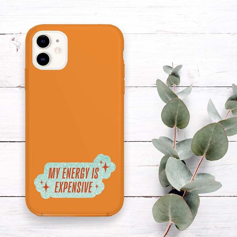 My Energy Is Expensive Sticker, Waterproof Vinyl Stickers, Motivational Stickers, Water Bottle Sticker, Laptop Sticker, Gift For Her - S1097 image 3