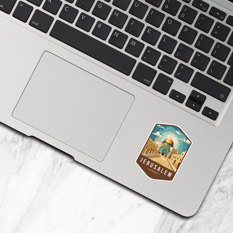 Jerusalem Sticker, Vinyl Travel Stickers, Country Israel Stickers, Asia ...