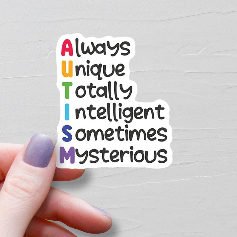 Autism Sticker, Vinyl Stickers, Water Bottle Sticker, Autism Puzzle ...