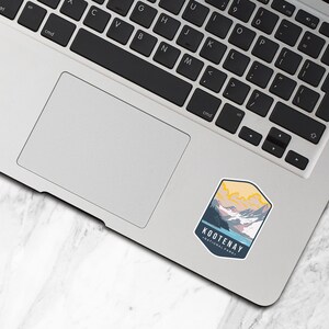 Kootenay National Park Sticker, Vinyl Travel Sticker, British Columbia Stickers, BC Canada Tourism Gifts, Water Bottle Stickers - S696 image 4
