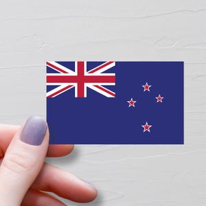 New Zealand Flag Sticker, Vinyl Travel Stickers, New Zealanders, World Flags, Water Bottle Sticker, Laptop Decals, Luggage Sticker, F183