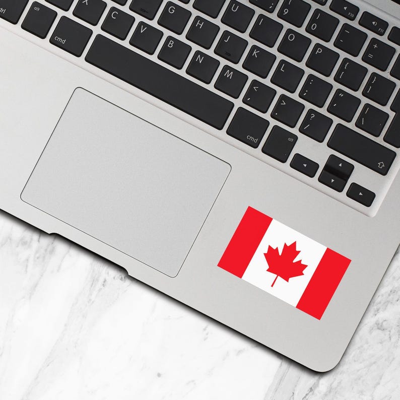 Sticker vlag Canada, vinyl reisstickers, Canadese vlag, sticker vlag van Canada, sticker waterfles, laptopstickers, sticker bagage, F49 afbeelding 4