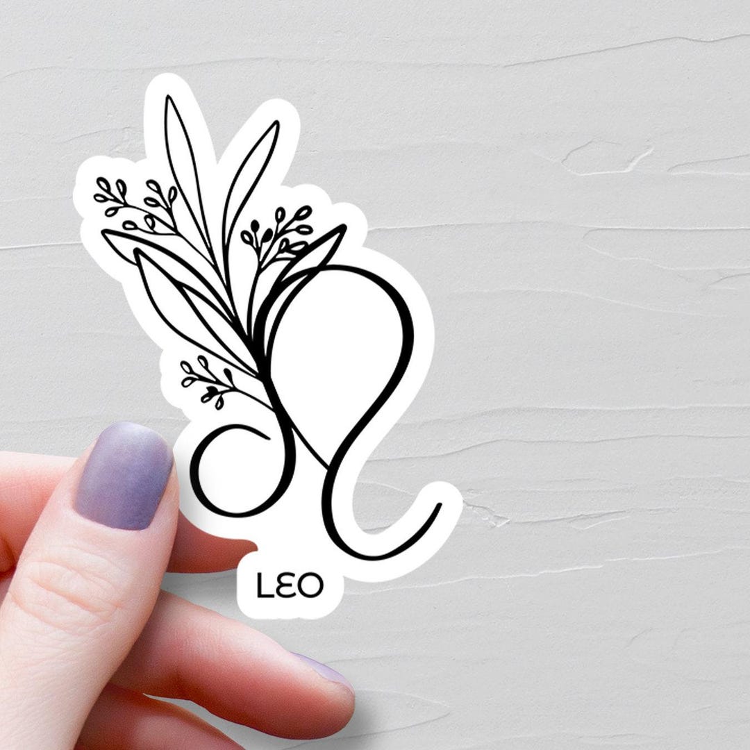 Leo Sticker, Vinyl Stickers, Zodiac Stickers, Leo Gifts, Astrology ...