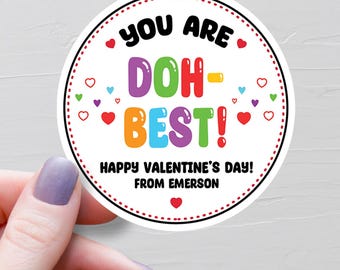 Doh Valentine Stickers, Class Valentines, Preschool Valentines, Toddler Valentines, Kids Valentines, Play Dough Modelling Clay Valentines