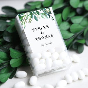 Mint Wedding Favor Labels, Greenery Wedding Mint To Be Stickers, Mint To Be Labels, Mint To Be Favors Labels, Thank You Guest Gifts