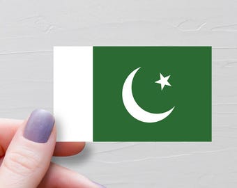 Pakistan Flag Sticker, Vinyl Travel Stickers, Pakistani Stickers, World Flags, Water Bottle Sticker, Laptop Decals, Luggage Sticker, F193