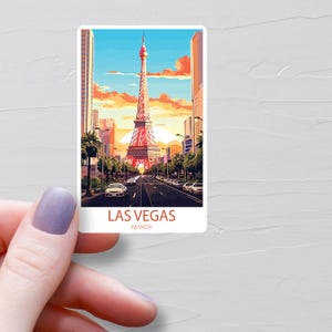 Sticker Las Vegas, Stickers voyage en vinyle, Stickers Las Vegas Nevada, Sticker bouteille d'eau, Sticker pour ordinateur portable, Stickers bagages, S651