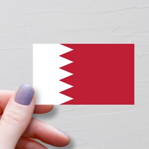 Sticker drapeau de Bahreïn, Stickers voyage en vinyle, Stickers Bahreïn, Sticker bouteille d'eau, Stickers ordinateur portable, Sticker bagage, cadeaux souvenirs - F23