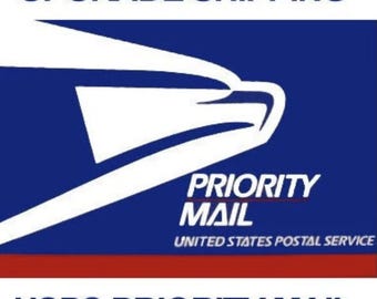 USPS Priority Mail Shipping Upgrade (US Only) - FROM tracked shipping