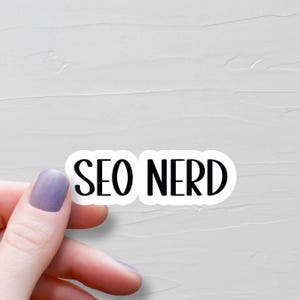 Sticker nerd SEO, Stickers vinyles, Stickers référencement, cadeaux pour programmeur, Stickers bouteille d'eau pour ordinateur portable, optimisation des moteurs de recherche - WS173
