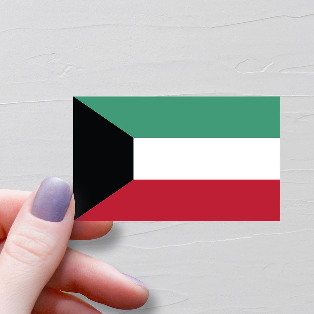 Kuwait Sticker Kuwait Flag Sticker, Vinyl Travel Stickers, Kuwaiti Stickers, World ...