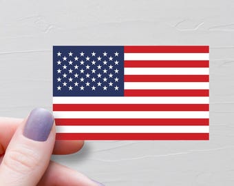 USA Flag Sticker, Vinyl Travel Stickers, United States Of America, American Flag, Water Bottle Sticker, Laptop Decals, Luggage Sticker, F272