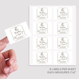 Reckless In Texas Bachelorette Mini Liquor Bottle Labels, Country Western Bachelorette Party Favors, Last Rodeo, Austin Texas Bach image 2