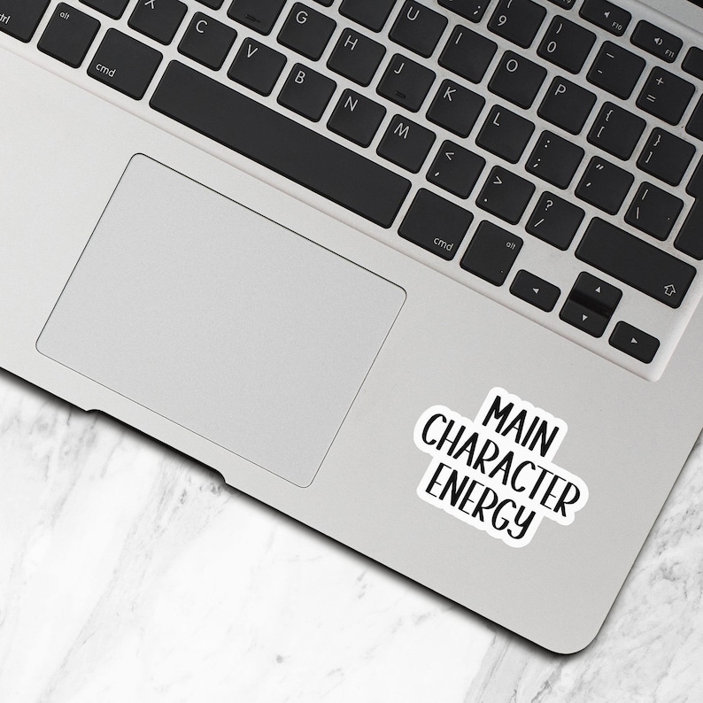 Main Character Energy Sticker, Waterproof Vinyl Stickers, Laptop Water Bottle Stickers, Book Club Gift, Book Lover, Bookish Stickers - WS29 image 4