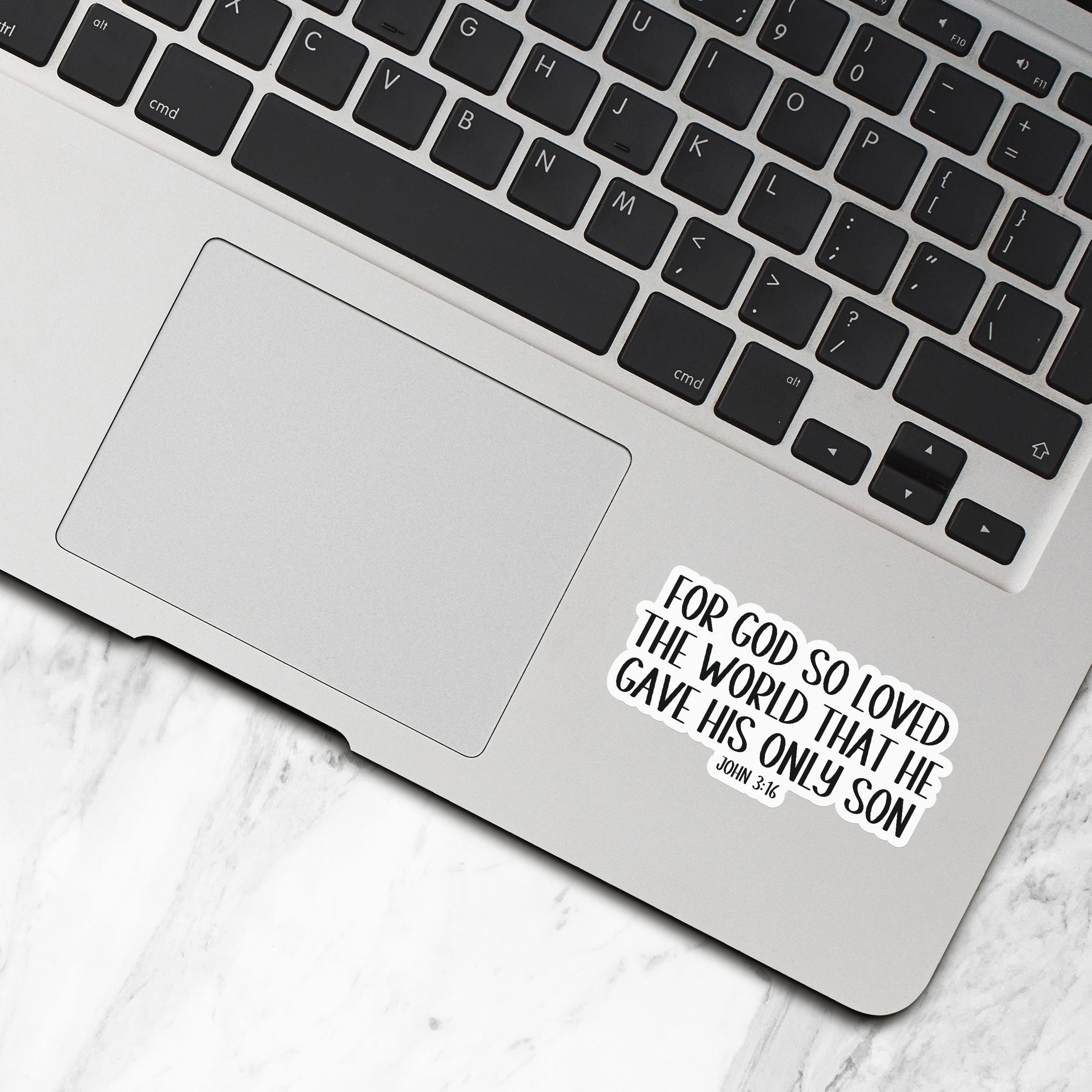 Custom Bible Verse Sticker, Vinyl Stickers, Water Bottle Stickers, Your ...