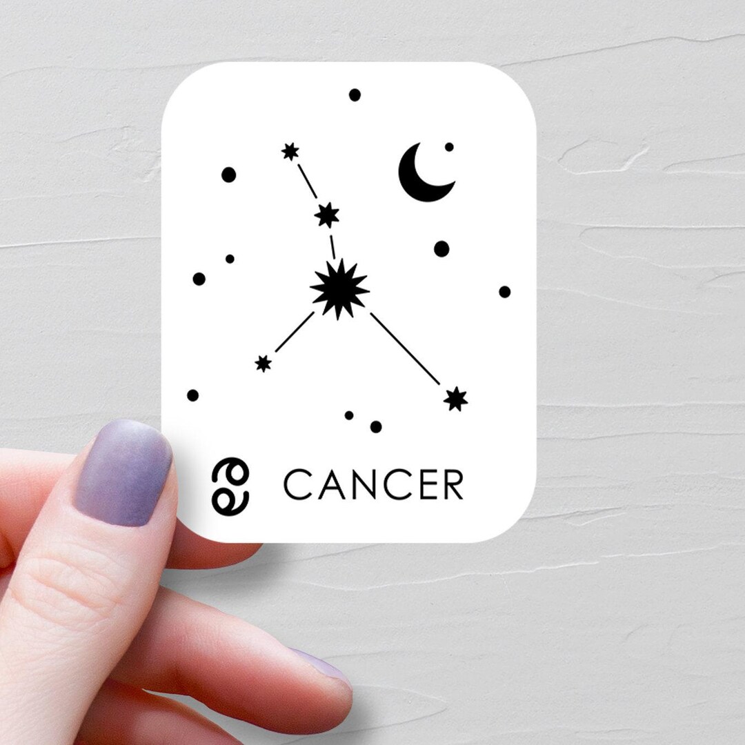 Cancer Sticker, Vinyl Stickers, Zodiac Stickers, Cancer Gifts ...