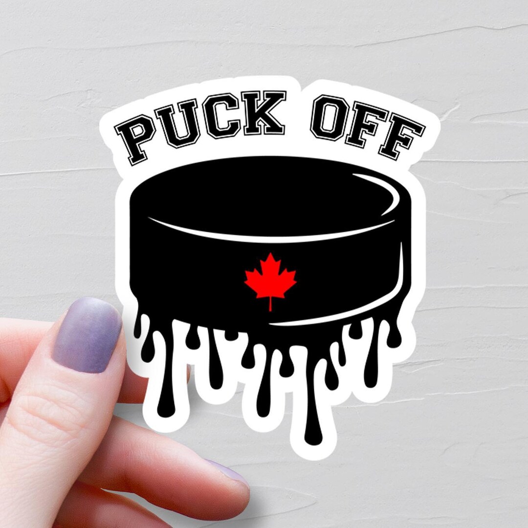 Puck off Sticker, Vinyl Stickers, Hockey Canada Stickers, Never the ...