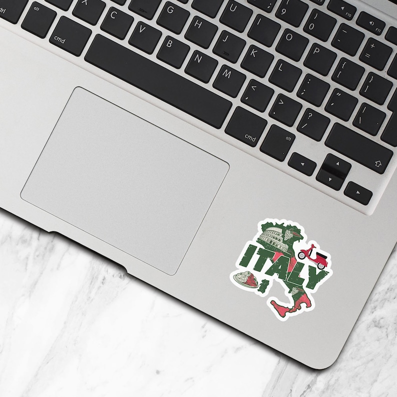 Italian Booth Sticker Italy Sticker, Vinyl Stickers, Italy Travel Stickers, Italy Map Sticker ...